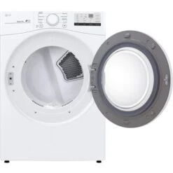 LG - 7.4 Cu. Ft. Stackable Electric Dryer With FlowSense - White -Techhome Appliances Store 7406379d 2627 45cb acd6 c4152549e658