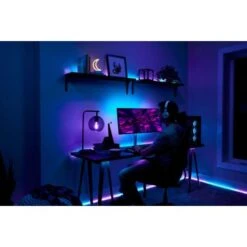 GE - CYNC 16 Foot Indoor Bluetooth/Wi-Fi Color Changing Smart LED Light Strip - Full Color -Techhome Appliances Store 781c642f afc8 56fb b95f 7db5e25d3ae0