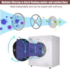 Household Dryer 5.5kg Drum Dryer With 1 Filter Mesh Cotton-White - White 8 Household Dryer 5.5kg Drum Dryer With 1 Filter Mesh Cotton-White - White -Techhome Appliances Store 7bebb1ad 4ac3 4e6f aec9 6b243400be73