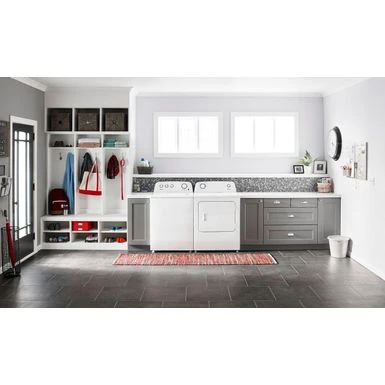 Amana - 6.5 Cu. Ft. Gas Dryer With Automatic Dryness Control - White 10 Amana - 6.5 Cu. Ft. Gas Dryer With Automatic Dryness Control - White - Image 8