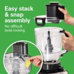 Hamilton Beach Stack & Snap 14 Cup Duo Food Processor - Black -Techhome Appliances Store 7fdb41bd 7a68 4542 8763 99a03f31e230