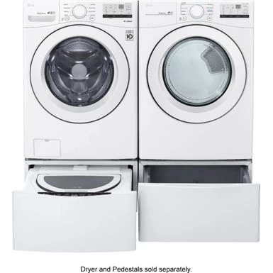 LG - 4.5 Cu. Ft. High Efficiency Stackable Front-Load Washer With 6Motion Technology - White 14 LG - 4.5 Cu. Ft. High Efficiency Stackable Front-Load Washer With 6Motion Technology - White - Image 12