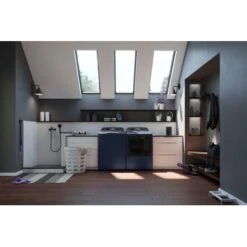 GE Profile - 7.3 Cu. Ft. Smart Electric Dryer With Fabric Refresh, Steam, And Washer Link - Sapphire Blue -Techhome Appliances Store 86170583 1fb1 5497 b523 8995d61f44e1