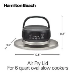 Hamilton Beach Air Fry Lid For 6 Quart Oval Slow Cookers - Black -Techhome Appliances Store 8bf9fa40 8193 4513 9919 17dc94798029
