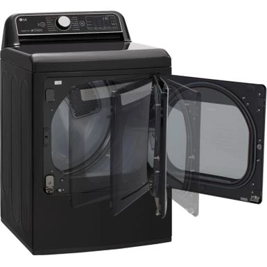 LG - 7.3 Cu. Ft. Smart Electric Dryer With Steam And Sensor Dry - Black Steel 12 LG - 7.3 Cu. Ft. Smart Electric Dryer With Steam And Sensor Dry - Black Steel - Image 10