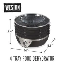 Weston 4 Tray Food Dehydrator - Black 17 Weston 4 Tray Food Dehydrator - Black -Techhome Appliances Store 9fb256d7 ad50 4e71 8816 8ea324dc92ad