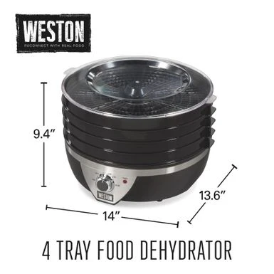 Weston 4 Tray Food Dehydrator - Black 10 Weston 4 Tray Food Dehydrator - Black - Image 8