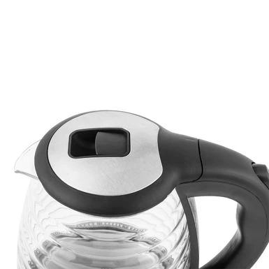 1.8L Stainless Steel Electric Kettle, Borosilicate Glass Kettle - Black+Silver 19 1.8L Stainless Steel Electric Kettle, Borosilicate Glass Kettle - Black+Silver - Image 17