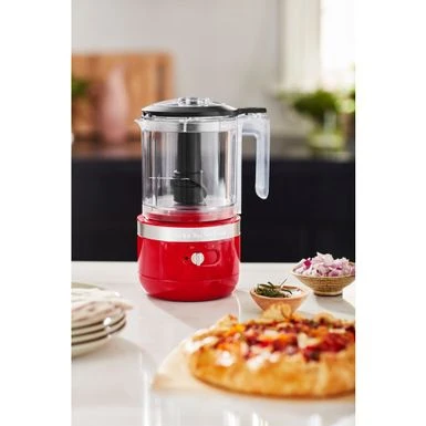 KitchenAid Cordless 5-Cup Food Chopper With Multi-Purpose Blade And Whisk Accessory In Passion Red 5 KitchenAid Cordless 5-Cup Food Chopper With Multi-Purpose Blade And Whisk Accessory In Passion Red - Image 3
