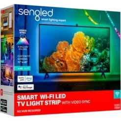 Sengled - Smart LED Wi-Fi TV Light Strip With Video Sync For 70" To 80" TV's - Multicolor -Techhome Appliances Store a73ea892 62db 59bc 8ea5 ce007742ff5b