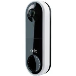 Arlo - Essential Wi-Fi Smart Video Doorbell - Wired - White