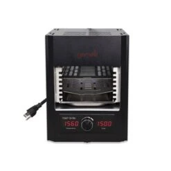 Gemelli Gourmet Steak Grille (1600 Watt), Infrared Superheating Up To 1560 Degrees, Cool-Touch Exterior, Electric Grill (Black) - Black
