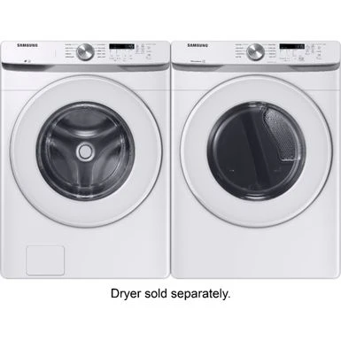 Samsung - 4.5 Cu. Ft. High Efficiency Stackable Front Load Washer With Vibration Reduction Technology+ - White 6 Samsung - 4.5 Cu. Ft. High Efficiency Stackable Front Load Washer With Vibration Reduction Technology+ - White - Image 4