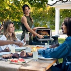 Ninja - Woodfire 8-in-1 Outdoor Oven, 700°F High Heat Roaster, Pizza Oven, BBQ Smoker With Woodfire Technology - Terracotta Red -Techhome Appliances Store a93ce4b5 a3b0 5ef8 9f02 767927497990