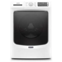 Maytag - 4.5 Cu. Ft. 10-Cycle High-Efficiency Front-Loading Washer With Steam - White