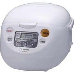 Zojirushi NS-WAC18WD Fuzzy Logic 10-Cup Rice Cooker And Warmer - Cool White - Zojirushi Fuzzy Logic 10-Cup Rice Cooker - White