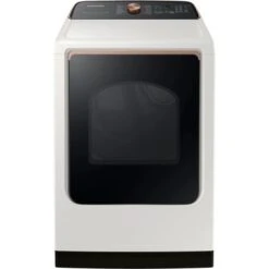 Samsung 7.4-Cu. Ft. Smart Electric Dryer With Steam Sanitize+, Ivory