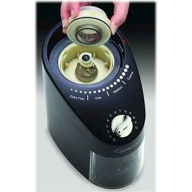 Capresso - Infinity Plus 4-Oz. Conical Burr Coffee Grinder - Black 5 Capresso - Infinity Plus 4-Oz. Conical Burr Coffee Grinder - Black - Image 3