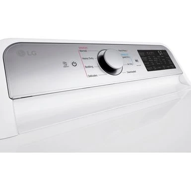 LG - 7.3 Cu. Ft. Smart Electric Dryer With EasyLoad Door - White 5 LG - 7.3 Cu. Ft. Smart Electric Dryer With EasyLoad Door - White - Image 3