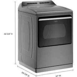 Whirlpool - 7.4 Cu. Ft. Smart Electric Dryer With Steam And Advanced Moisture Sensing - Chrome Shadow 20 Whirlpool - 7.4 Cu. Ft. Smart Electric Dryer With Steam And Advanced Moisture Sensing - Chrome Shadow -Techhome Appliances Store b8e234a8 cd46 590b a7aa e1543287e0ab