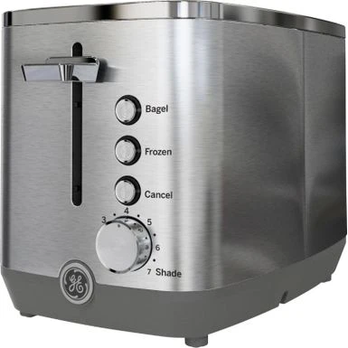 GE - 2-Slice Toaster - Stainless Steel 4 GE - 2-Slice Toaster - Stainless Steel - Image 2