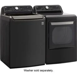 LG - 7.3 Cu. Ft. Smart Electric Dryer With Steam And Sensor Dry - Black Steel 32 LG - 7.3 Cu. Ft. Smart Electric Dryer With Steam And Sensor Dry - Black Steel -Techhome Appliances Store be725c4c ac10 5ead a65a a8f1276a20f3