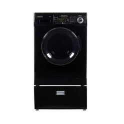 Equator Compact 13 Lbs Combination Washer Dryer Vented/Ventless Dry + Laundry Pedestal With Drawer - White -Techhome Appliances Store c37a1e49 5320 4350 b875 3e256f4b194f