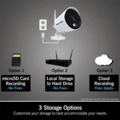 Night Owl 1080p AC Powered Wi-Fi IP Camera With Built-In Spotlights (1-pack) -Techhome Appliances Store c7a14e3d 9e11 455f 8329 bafc50f3e2b2