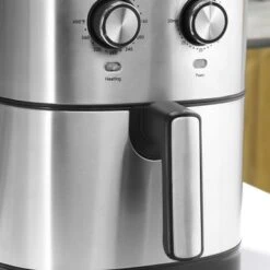 HOMCOM Family-Size Compact-Shape Air Fryer Oven Countertop Oven Cooking Gift - 14.25" X 11.5" X 13.5" - 14.25" X 11.5" X 13.5" - Silver -Techhome Appliances Store ca4f1b20 eadb 415d bbc4 e529b33e525d