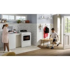 GE - 7.4 Cu. Ft. Front Load Electric Dryer With Sensor Dry - White On White 35 GE - 7.4 Cu. Ft. Front Load Electric Dryer With Sensor Dry - White On White -Techhome Appliances Store ca978f04 9d1c 5eec b989 68d7cdfc0734