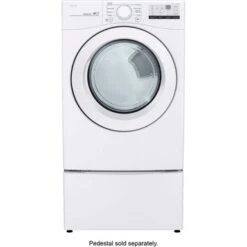 LG - 7.4 Cu. Ft. Stackable Electric Dryer With FlowSense - White -Techhome Appliances Store cb6bc3ac 4c04 52c0 8423 3a0f7dd2926d