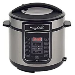 Megachef Digital Pressure Cooker, Silver, 6 Quart