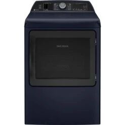 GE Profile - 7.3 Cu. Ft. Smart Electric Dryer With Fabric Refresh, Steam, And Washer Link - Sapphire Blue