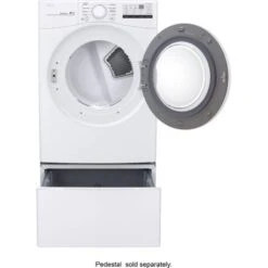 LG - 7.4 Cu. Ft. Stackable Electric Dryer With FlowSense - White -Techhome Appliances Store d8712262 7fb5 549e 91df f093944c0f9b