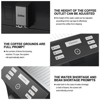 Super Automatic Espresso Coffee Machine - Black 9 Super Automatic Espresso Coffee Machine - Black - Image 7