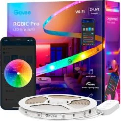 Govee - Wi-Fi RGBIC LED Strip Light - 25 Feet - Multi