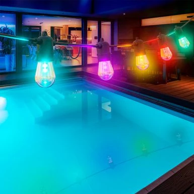 Sengled - Wi-Fi Bluetooth String Lights With Audio Sync - 48FT - Multicolor 8 Sengled - Wi-Fi Bluetooth String Lights With Audio Sync - 48FT - Multicolor - Image 6