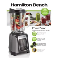 Hamilton Beach - PowerMax Professional Performance Blender Gray 26 Hamilton Beach - PowerMax Professional Performance Blender Gray -Techhome Appliances Store e353b60b 122c 4e78 b256 0e7a7786f249