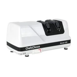 Chef'sChoice - Model 320 FlexHone Professional Compact Electric Knife Sharpener With Diamond Abrasives & Precision Angle Control - White