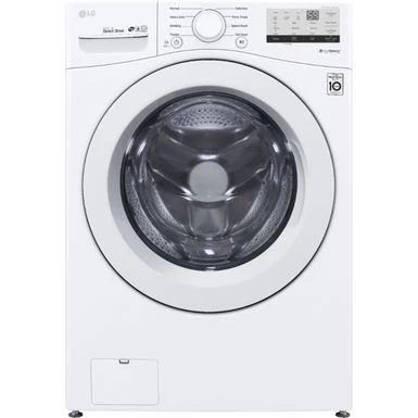 LG - 4.5 Cu. Ft. High Efficiency Stackable Front-Load Washer With 6Motion Technology - White 3 LG - 4.5 Cu. Ft. High Efficiency Stackable Front-Load Washer With 6Motion Technology - White