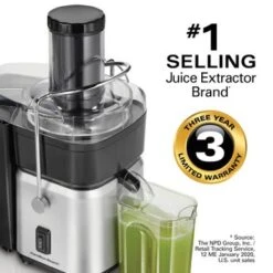 Hamilton Beach Whole Fruit Juice Extractor - Silver -Techhome Appliances Store eadd0253 5813 437e 8a13 9ff0f00ee4b9