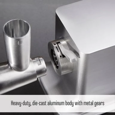 Weston 12 Heavy Duty Electric Meat Grinder - Silver 7 Weston 12 Heavy Duty Electric Meat Grinder - Silver - Image 5