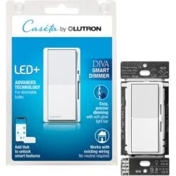 Lutron - Diva Smart Dimmer Switch - White