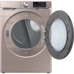 Samsung - 7.5 Cu. Ft. Stackable Smart Electric Dryer With Steam Sanitize+ - Champagne -Techhome Appliances Store f63dcadd 8015 506f a1f6 6ba31c16272c
