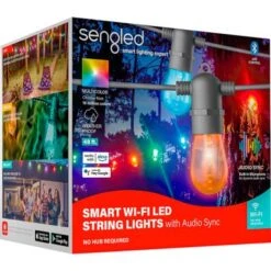 Sengled - Wi-Fi Bluetooth String Lights With Audio Sync - 48FT - Multicolor 16 Sengled - Wi-Fi Bluetooth String Lights With Audio Sync - 48FT - Multicolor -Techhome Appliances Store fbe21b20 94f7 5064 a778 634747deebc7