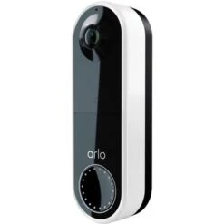Arlo - Essential Wi-Fi Smart Video Doorbell - Wired Or Battery Operated - White