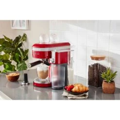 KitchenAid Metal Automatic Milk Frother Attachment In Empire Red For KES6503 Espresso Machine -Techhome Appliances Store kesmk5er 3