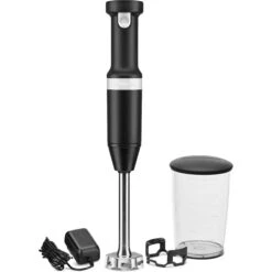 KitchenAid - Cordless Variable Speed Hand Blender - Black Matte -Techhome Appliances Store khbbv53bm